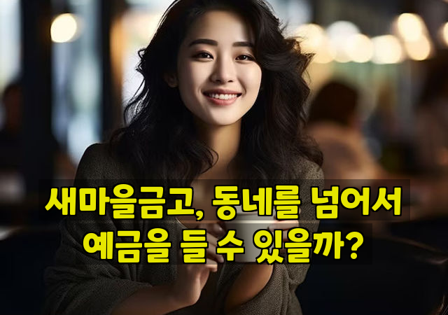 새마을금고, 동네를 넘어서 예금을 들 수 있을까?